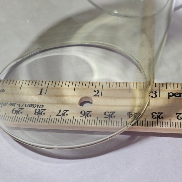 Vina Blue Libbey Red Wine Goblet 9" blown glass 17oz set of 2 stylish romantic - Picture 5 of 7